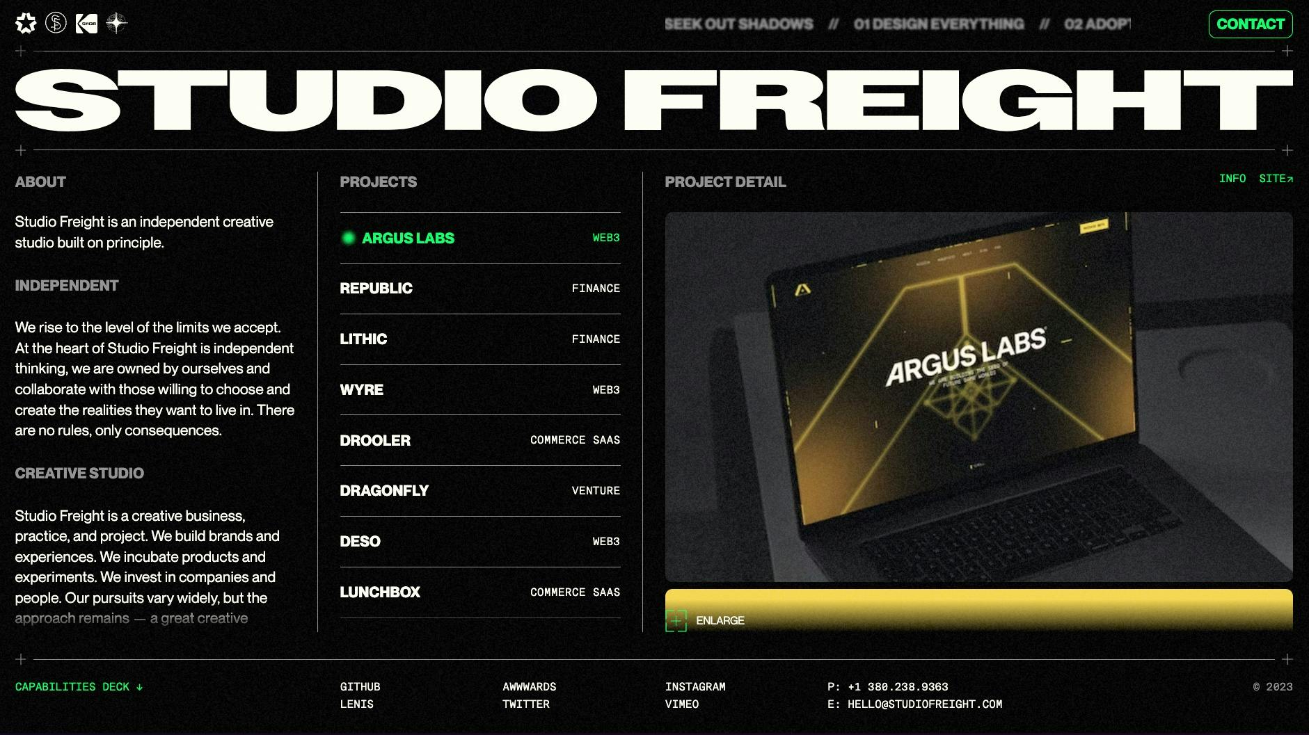 Studio Freight preview